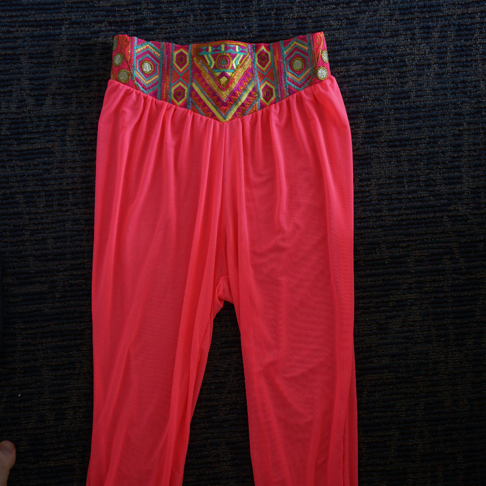Baru beach boho hippie transparent pants